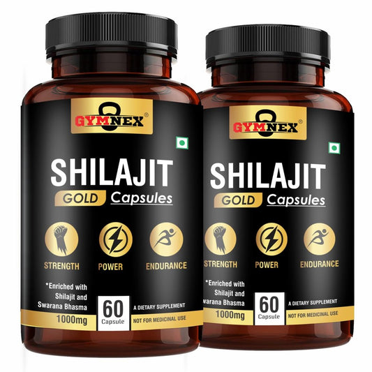 SHILAJIT for MEN GOLD for Strength, Stamina and Power (Pack of 2 (60 )